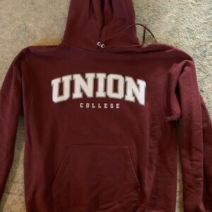 Union College Classic Hoodie Medium Champion Embroidered